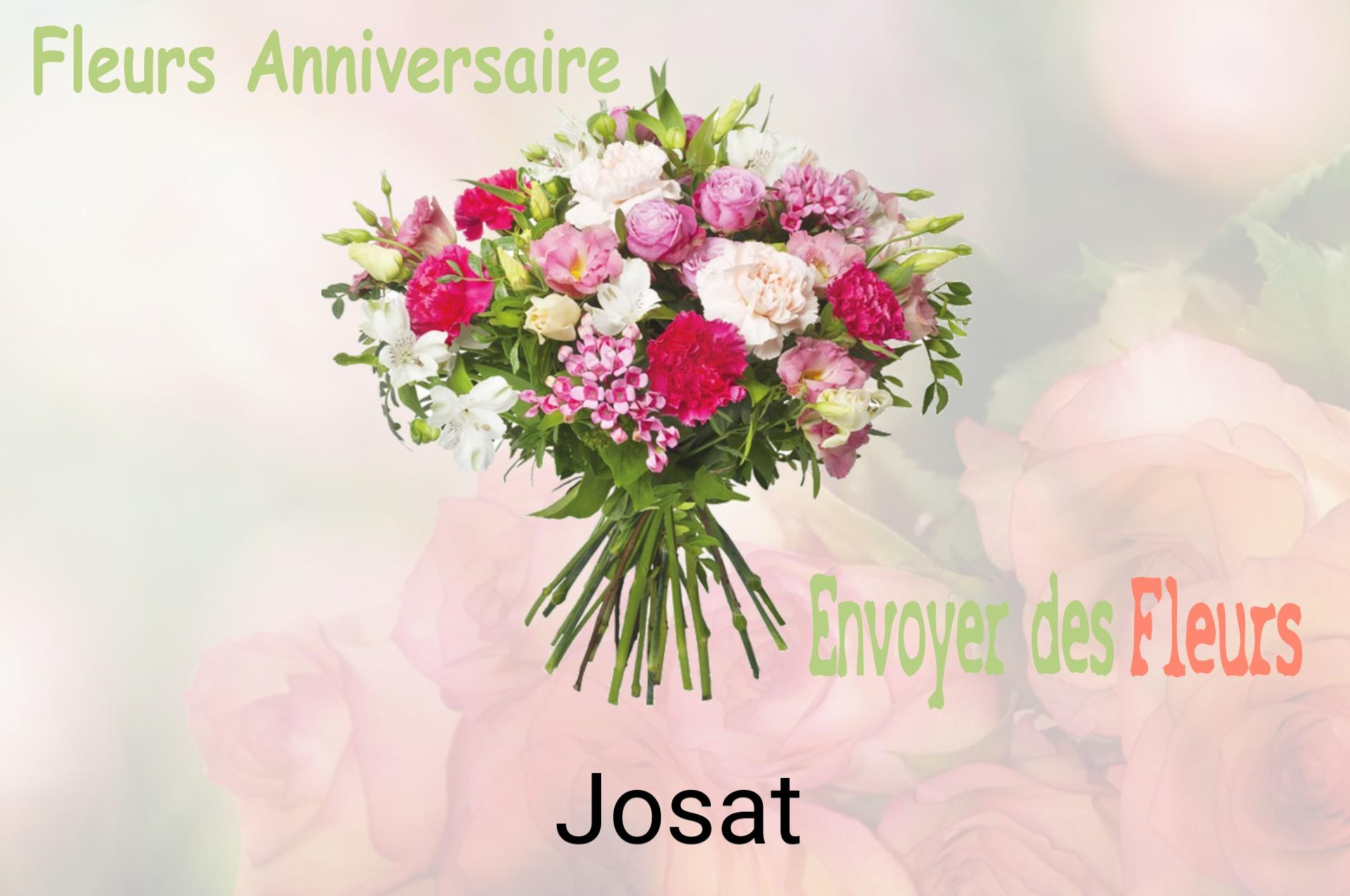 Bouquet de fleurs d’anniversaire livré à Josat